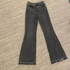 Express black washed flare jeans